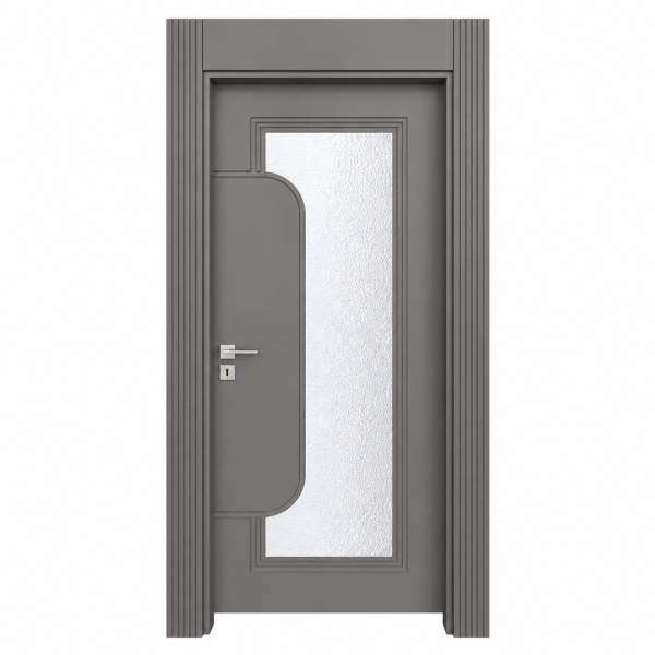 BY-4037V  Porte intérieure laqué Vitrée